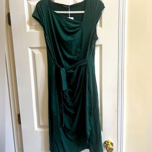 Mid length green dress